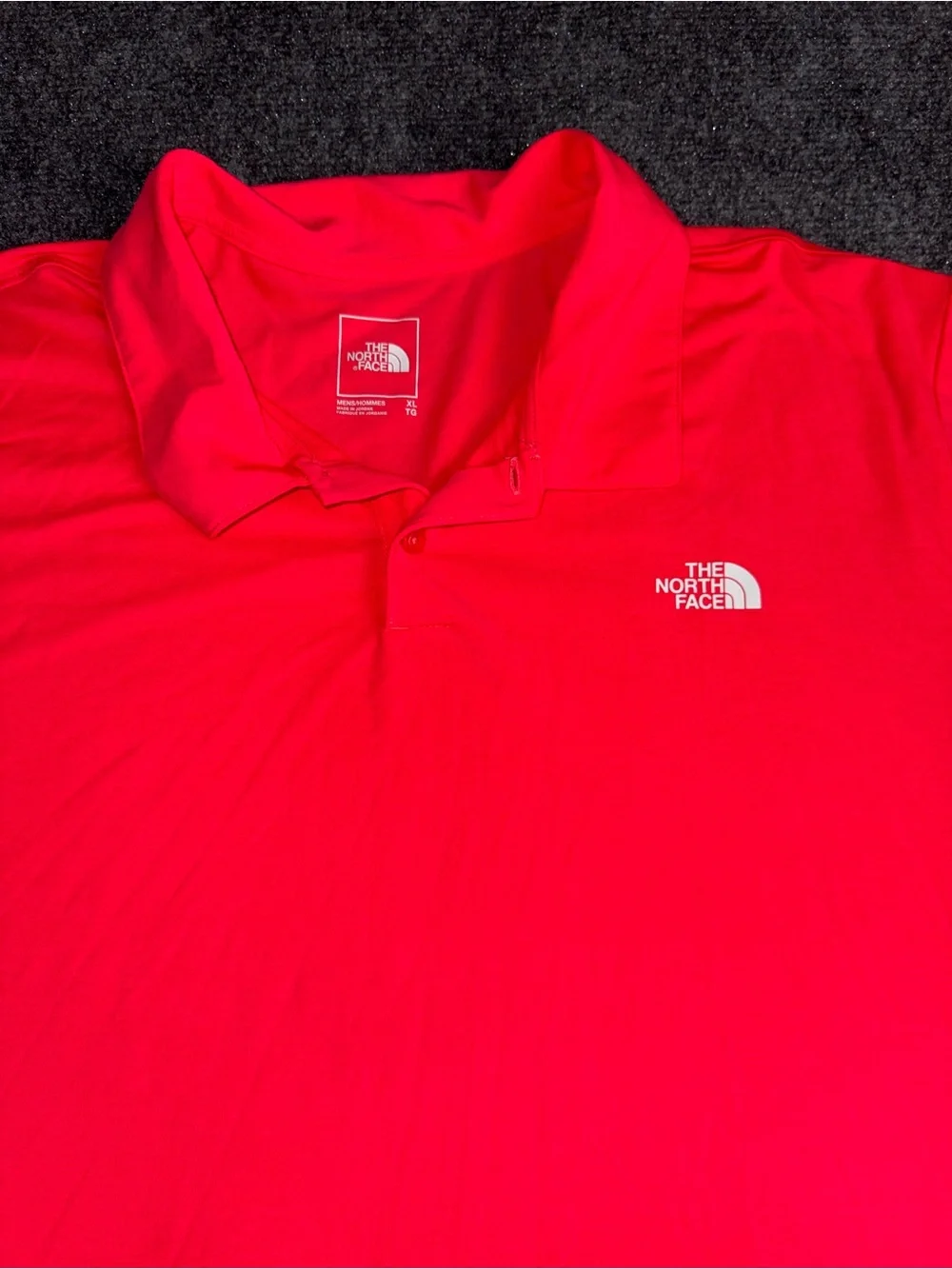 The North Face Men's XL Bright Hot Pink Short-Sleeve Polo Flashdry